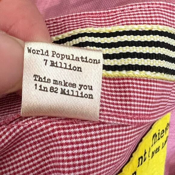 Descendant Of Thieves Dres Ladro Shirt Mens Size M Long Sleeve Button Up Striped - Picture 8 of 10